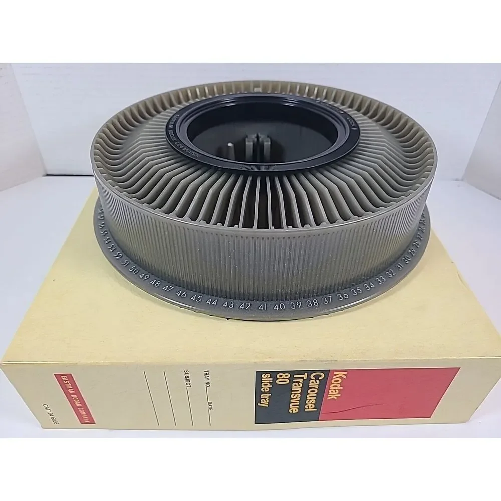 Vintage Kodak Rotary Carousel Slide Projector Trays 80‎ Slide Capacity